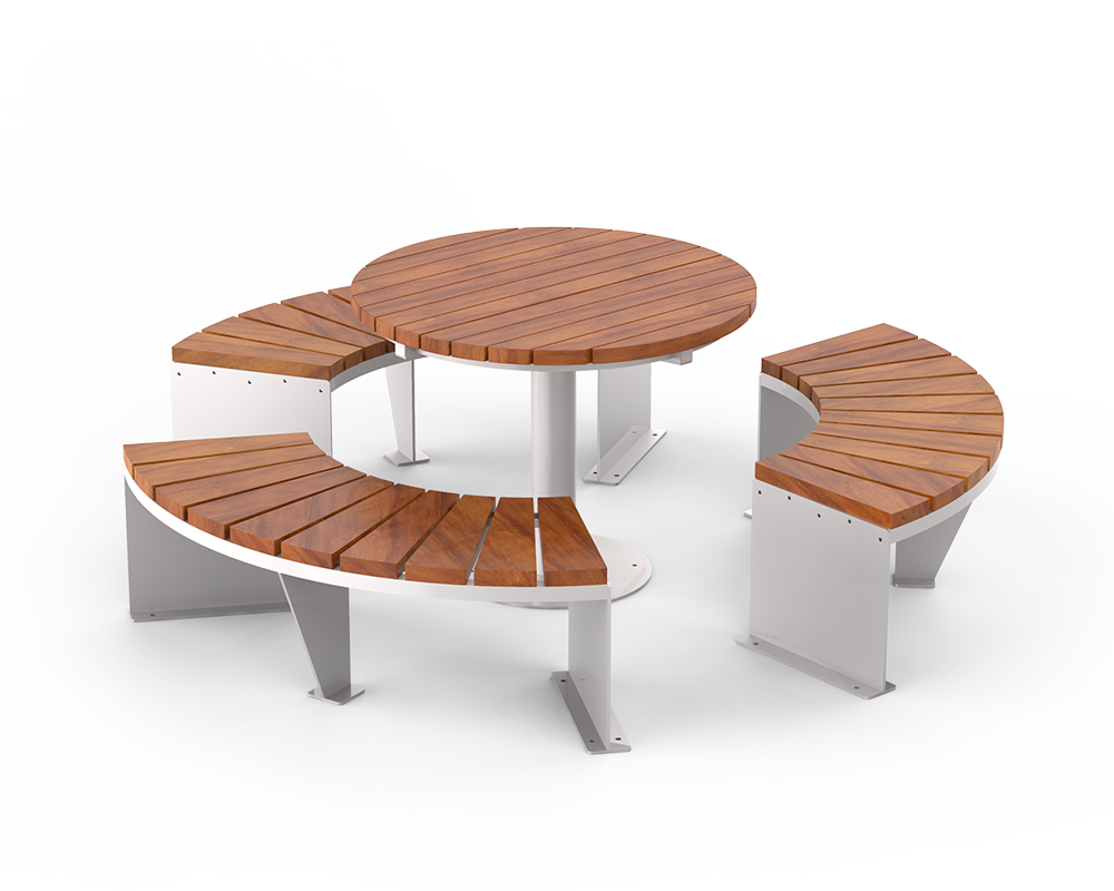 Conjunto de mesa Amicus y bancos Domino